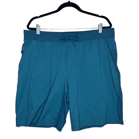 Lululemon T.H.E. Short 9" *Pique Mesh Bermuda Teal XXL - Picture 1 of 11